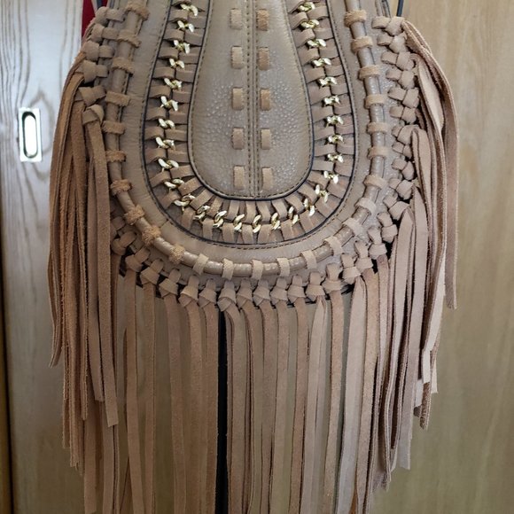 NWOT Aimee Kestenberg Leather Fringe Crossbody Bag - Picture 2 of 11